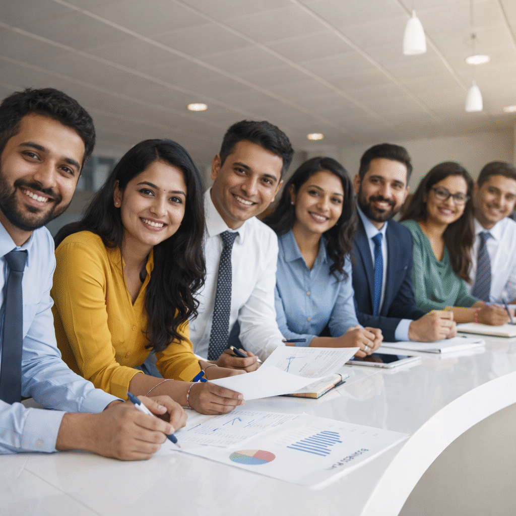 team working together